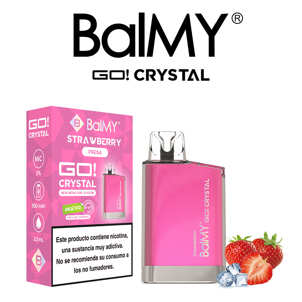 Strawberry BalMY GO Crystal Disposable 