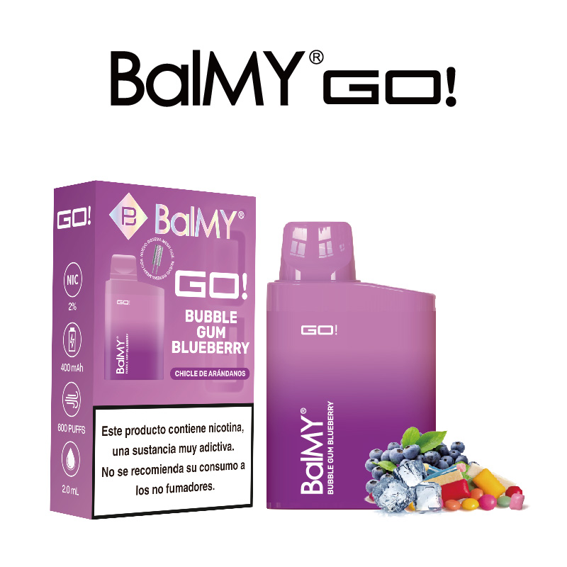 Bubble Gum Blueberry BalMY GO Disposable 600 Puff