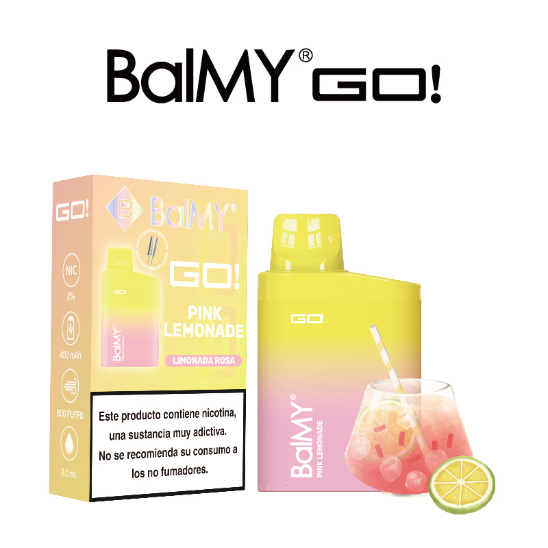 Pink Lemonade BalMY GO Disposable 600 Puff