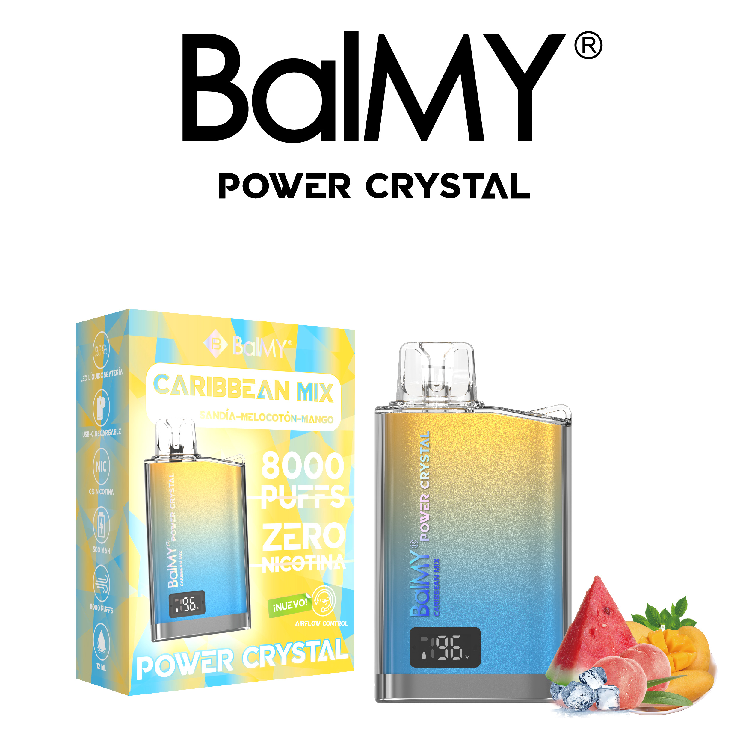 Caribbean Mix BalMY POWER CRYSTAL DISPOSABLE 12K