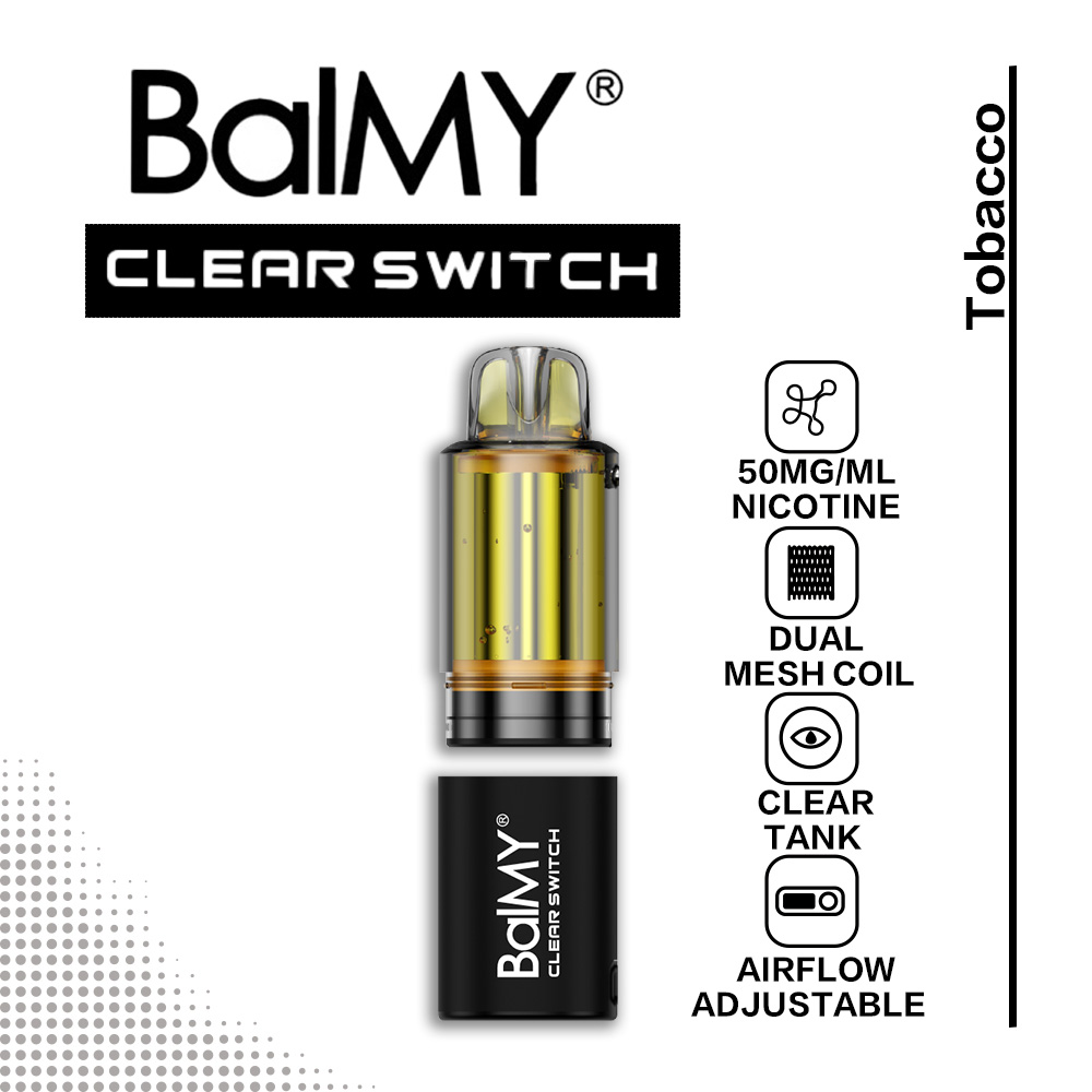 Tobacco BalMY Clear Switch Pod 30k Puffs 