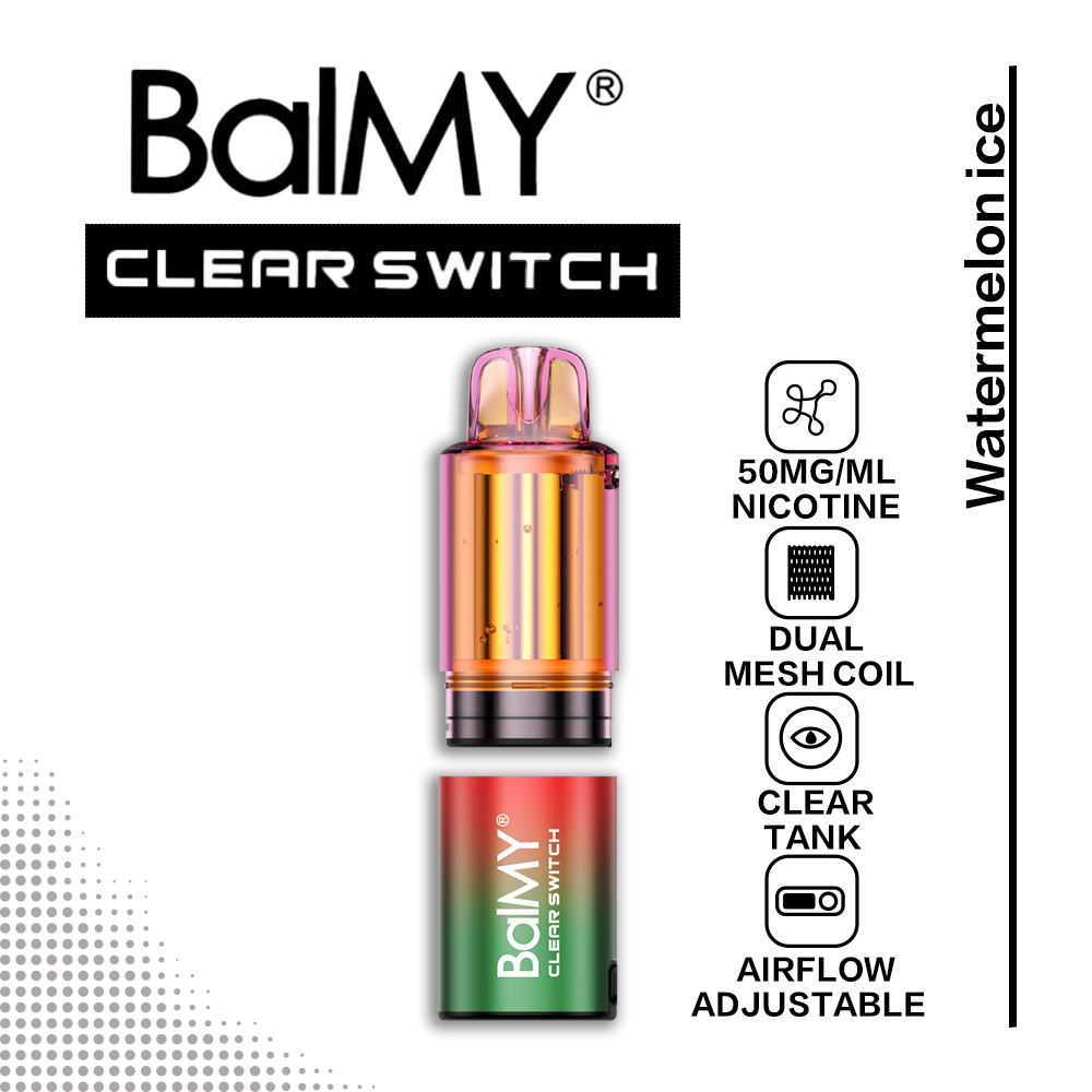 Watermelon BalMY Clear Switch Pod 30k Puffs
