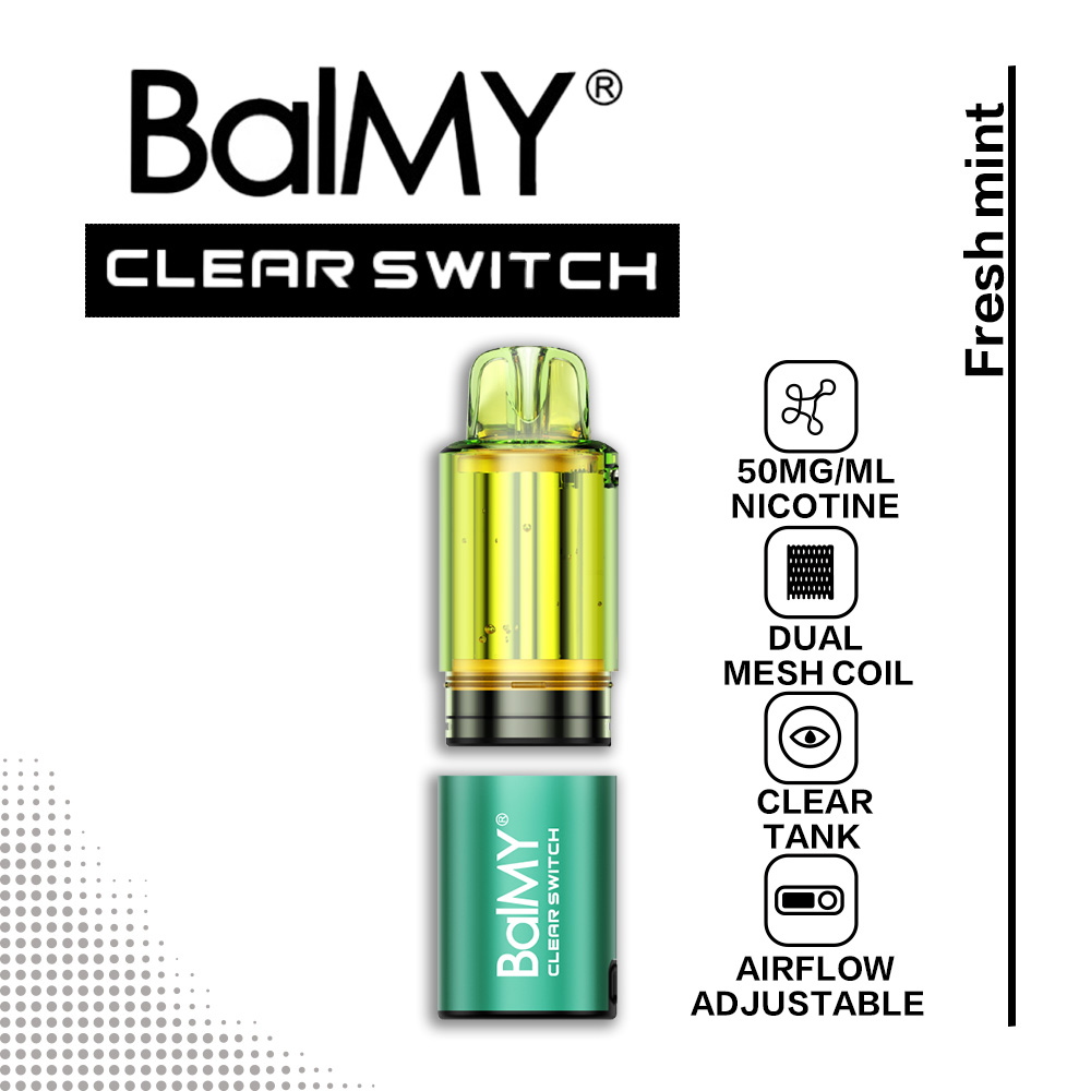 Fresh Mint BalMY Clear Switch Pod 30k Puffs 