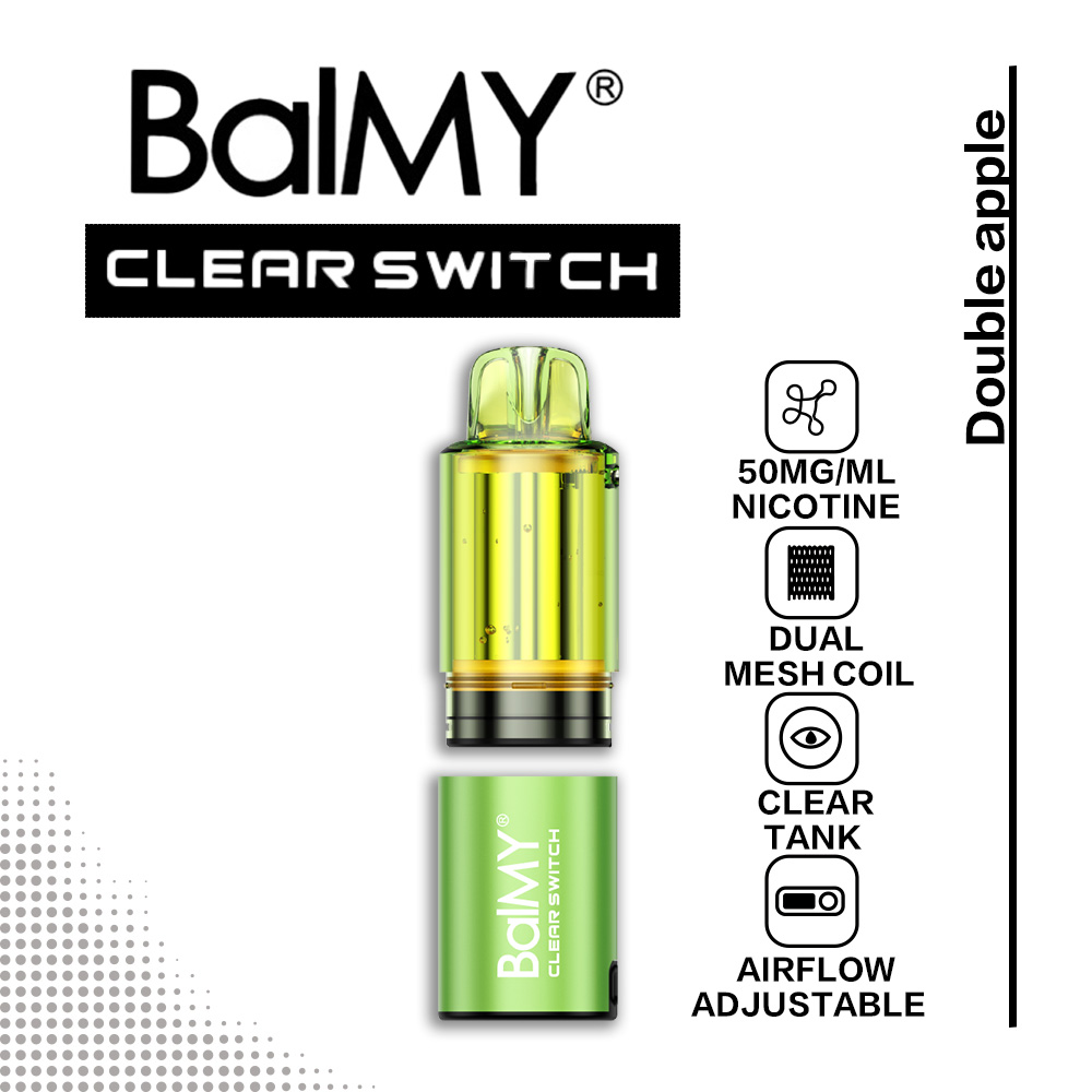 Double Apple BalMY Clear Switch Pod 30k Puffs 