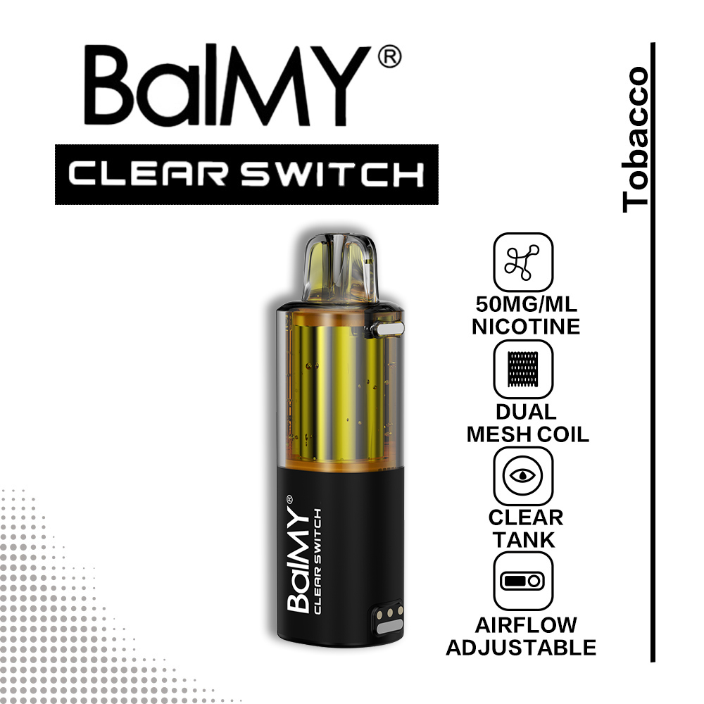 Tobacco BalMY Clear Switch Pod 30k Puffs 