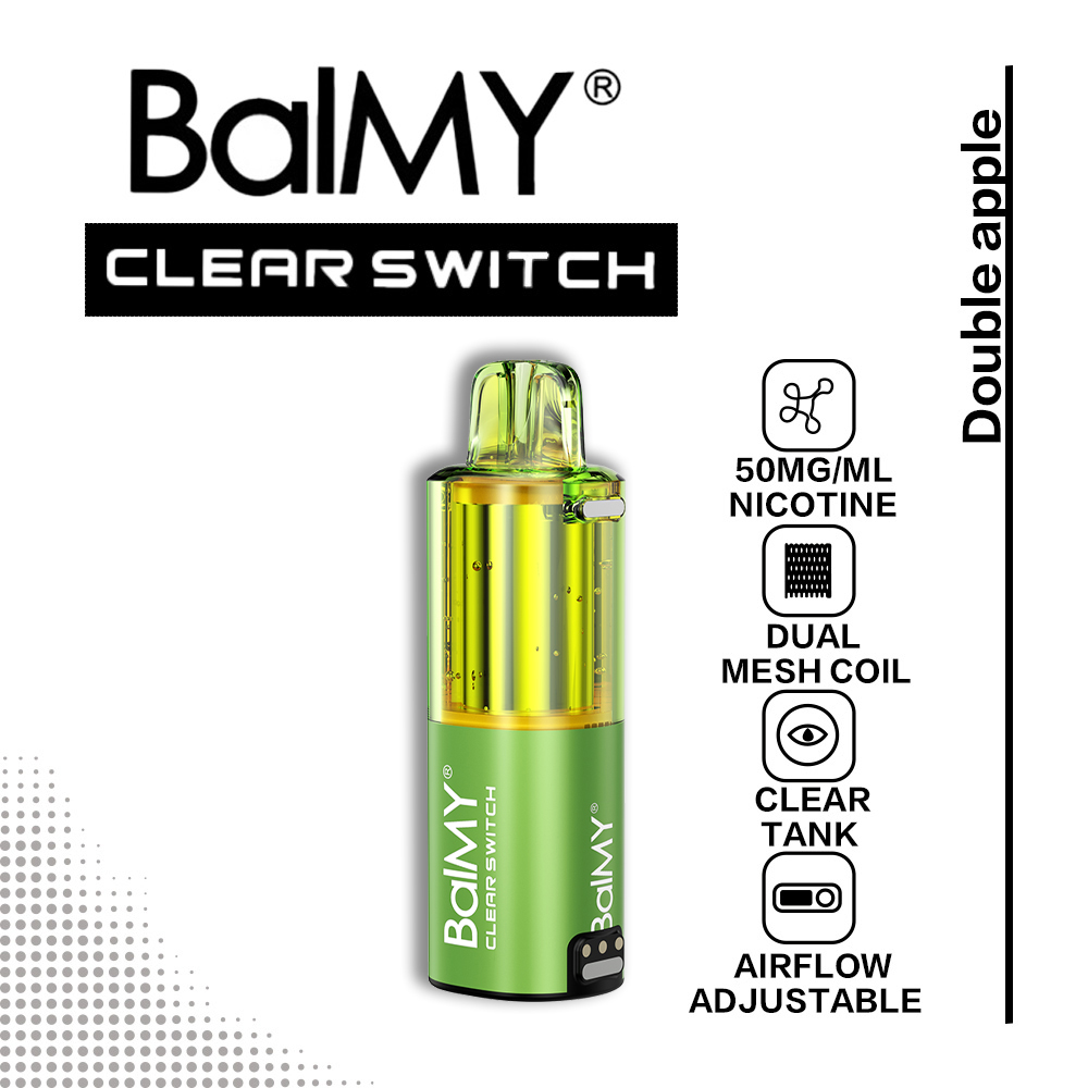 Double Apple BalMY Clear Switch Pod 30k Puffs 