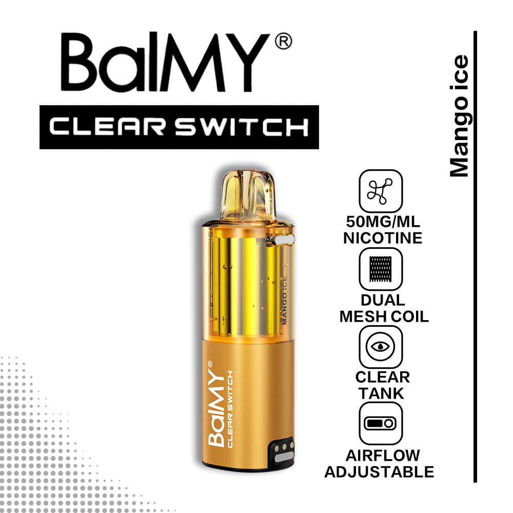 Mango Ice BalMY Clear Switch Pod 30k Puffs Puffs 