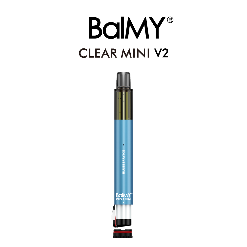 Removable Battery Disposable E-cigarette BalMY CLEAR MINI V2 -Blueberry Ice 0-5%