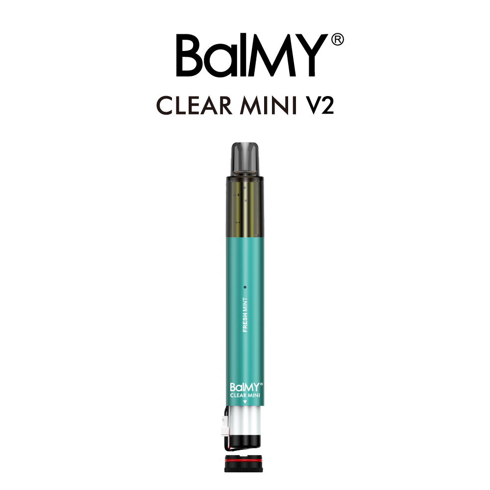 Removable Battery Disposable E-cigarette BalMY CLEAR MINI V2 -Fresh Mint 0-5%