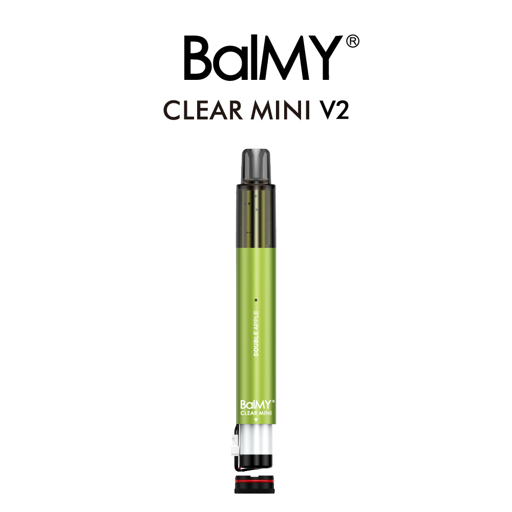 Removable Battery Disposable E-cigarette BalMY CLEAR MINI V2 -Double Apple 0-5%