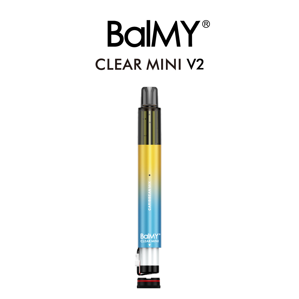 Removable Battery Disposable E-cigarette BalMY CLEAR MINI V2 -Caribbean Mix 0-5%